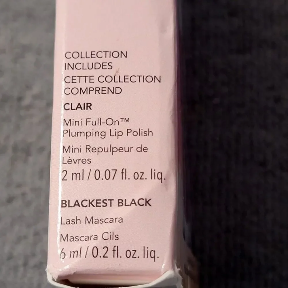 Buxom Lip & Lash Duo: Mile High Lip Gloss in Clair & Mini Mascara